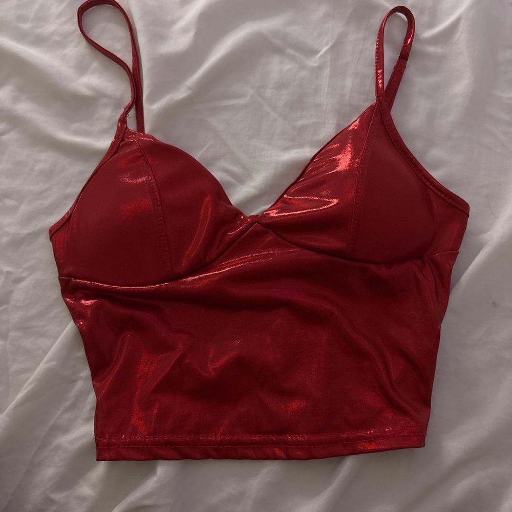 Edikted Glossy Red Camisole